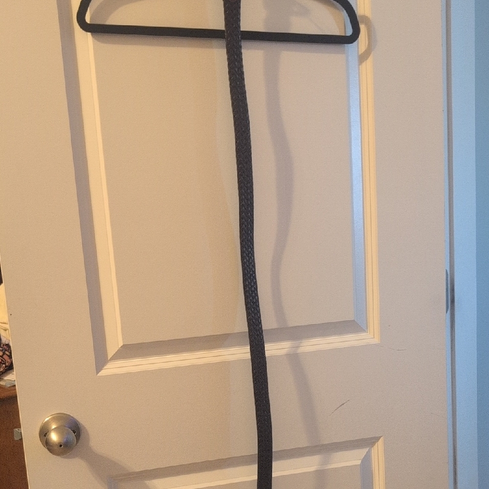 Men's Black Braided Belt